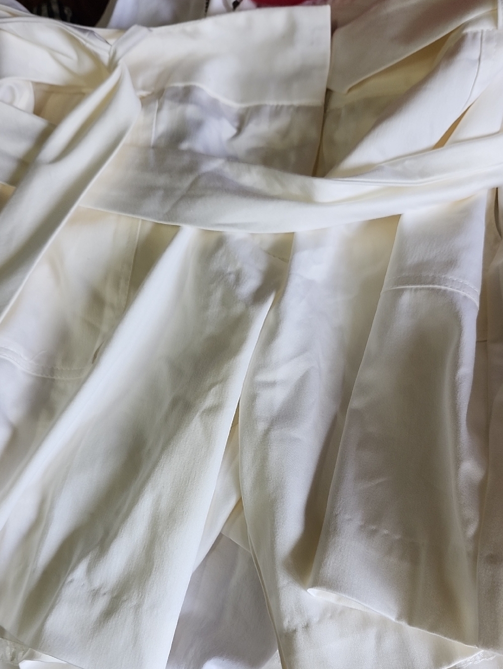 Worthington High-Waist Pleated Shorts in Creamy White